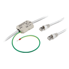 WEIDMULLER - Scaricatore di sovratensioni (Reti dati/tecnologia MCR), Protezione contro sovratensioni per circuiti di misura, comando e regolazione analogico, JPOVP RJ45 CAT6 IP20.
