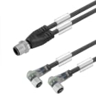WEIDMULLER - Cavi adattatore sensore-attuatore, Linea di collegamento M12/M8, 3,5 m, Conduttore doppio, connettore maschio diritto, 2 connet SAIL-ZW-M8BW-3L5.0U.