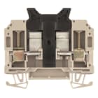 WEIDMULLER - Morsetto componibile portafusibile, collegamento a vite, beige scuro, 10 mm², 6.3 A, 440 V, numero di collegamenti: 2, numero di piani: 1, TS 35, V-0, KSKM 1/35 G20.