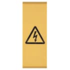WEIDMULLER - Siglatura morsetti giallo, Passo 18.00 mm, Caratteri stampati Symbol orizzontale, Larghezza 18 mm, Posizione verticale 48.5 mm WAD 20 GE WSD.