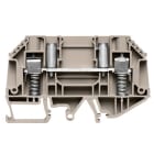 WEIDMULLER - Morsettiera passante a vite, Beige scuro, 6 mm², 41 A, 630 V, 2 collegamenti, 1 piano, TS 32/35, V-0, Wemid, 1, WTD 6 SL/EN.