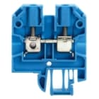 WEIDMULLER - Morsettiera passante blu per collegamenti a vite, 4 mm², 32 A, 800 V, 2 collegamenti su 1 piano, resistente fino a 100 °C, modello SAK 4 BL.