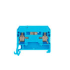 WEIDMULLER - Morsetto sezionatore di prova, collegamento a vite, blu, 4 mm², 10 A, 400 V, numero di collegamenti: 2, numero di piani: 1, TS 35, V-2, PA 66 SAKR/35 BL.