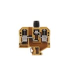 WEIDMULLER - Morsetto componibile portafusibile, collegamento a vite, giallo medio, 10 mm², 10 A, 500 V, numero di collegamenti: 2, numero di piani: 1, TS 32, V-0 SAKS 1/G25.