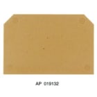 WEIDMULLER - Piastra terminale 54x3mm Beige scuro giallo AP SAKS1+3 KRG.