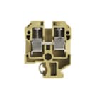 WEIDMULLER - Morsettiera passante a vite beige/giallo 6 mm² 41 A 800 V, 2 collegamenti, 1 piano, TS 32, V-2, PA 66, 100 ° SAK 6N.