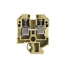 WEIDMULLER - Morsettiera passante a vite beige/giallo 6 mm² 41 A 800 V, 2 collegamenti, 1 piano, TS 32, V-2, PA 66, 100 ° SAK 6N.