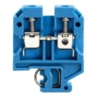 WEIDMULLER - Morsettiera passante blu 6 mm² 41 A 800 V 2 collegamenti 1 piano TS 32 V-2 PA 66 100 °C SAK 6N BL.