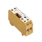WEIDMULLER - Morsetto sezionatore di prova, collegamento a vite, giallo medio, 6 mm², 27 A, 115 V, numero di collegamenti: 2, numero di piani: 1, TS 35, V-0, 5VA, SAKT E/35 2GL 115VAC.