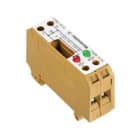 WEIDMULLER - Morsetto sezionatore di prova, collegamento a vite, giallo medio, 6 mm², 27 A, 120 V, numero di collegamenti: 2, numero di piani: 1, TS 35, V-0, 5VA, SAKT E/35 2LD 120VAC.