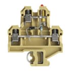 WEIDMULLER - Morsetto componibile a più piani, collegamento a vite, beige/giallo, 4 mm², 24 V, 4 collegamenti, 2 piani, TS 32, V-2, PA 66, DK 4/32 LD ROT 24VDC.