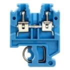 WEIDMULLER - Morsettiera passante blu 2.5 mm² 24 A 500 V TS 32 V-2 PA 66 100 °C SAKD 2.5N BL.