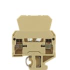 WEIDMULLER - Morsetto sezionatore di prova, Collegamento a vite, beige/giallo, 4 mm², 10 A, 250 V, Numero di collegamenti: 2, Numero di piani: 1, TS 32, V-2, PA SAKRD DLS2.