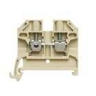 WEIDMULLER - Morsettiera passante a vite beige/giallo 2.5 mm² 24 A 500 V, 2 collegamenti, 1 piano, TS 35, V-2, PA 66, 100 SAKD 2.5/35.