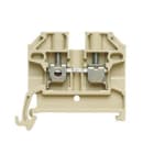 WEIDMULLER - Morsettiera passante a vite beige/giallo 2.5 mm² 24 A 500 V, 2 collegamenti, 1 piano, TS 35, V-2, PA 66, 100 SAKD 2.5/35.