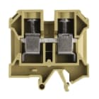 WEIDMULLER - Morsettiera passante SAK 16, collegamento a vite beige/giallo, 16 mm², 76 A, 1000 V, 2 collegamenti, 1 piano, TS 32, V-2, PA 66, lunghezza 100mm.