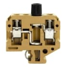 WEIDMULLER - Morsetto componibile portafusibile, collegamento a vite, giallo medio, 10 mm², 10 A, 500 V, numero di collegamenti: 2, numero di piani: 1, TS 32, V-0 SAKS 3 G/5X30 500V. 0297520000