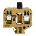 WEIDMULLER - Morsetto componibile portafusibile, collegamento a vite, giallo medio, 10 mm², 10 A, 500 V, numero di collegamenti: 2, numero di piani: 1, TS 32, V-0 SAKS 3 G/5X30 500V.