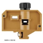 WEIDMULLER - Morsetto componibile portafusibile giallo medio, collegamento a vite, 10 mm², 16 A, 400 V, TS 32, V-0, SAKS 4.