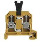 WEIDMULLER - Morsetto sezionatore di prova, collegamento a vite, giallo medio, 4 mm², 25 A, 400 V, numero di collegamenti: 2, numero di piani: 1, TS 35, V-0, 5VA, SAKC 4/35.