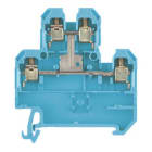 WEIDMULLER - Morsetto componibile a più piani, collegamento a vite, blu, 4 mm², 500 V, 4 collegamenti, 2 piani, TS35, V2, PA66 DK4QV/35 BL.