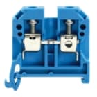 WEIDMULLER - Morsettiera passante a vite blu 6 mm² 41 A 800 V, 2 collegamenti, 1 piano, TS 35 V-2 PA 66 100 °C SAK 6/35 PA/BL.