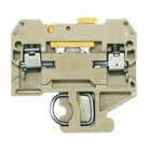 WEIDMULLER - Morsetto sezionatore di prova, collegamento a vite, beige/giallo, 4 mm², 10 A, 400 V, 2 collegamenti, 1 piano, TS 32, V-2, PA, SAKR. 0412160000