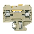 WEIDMULLER - Morsetto sezionatore di prova, Collegamento a vite, beige/giallo, 4 mm², 10 A, 400 V, 2 collegamenti, 1 piano, TS 32, V-2, PA, SAKR 2STB.