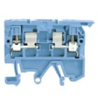 WEIDMULLER - Morsetto componibile portafusibile blu 4 mm² 6.3 A 500 V, 2 collegamenti, 1 piano, TS 35 TS 32 V-2 P ASK 1/EN BL.