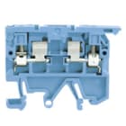 WEIDMULLER - Morsetto componibile portafusibile blu 4 mm² 6.3 A 500 V, 2 collegamenti, 1 piano, TS 35 TS 32 V-2 P ASK 1/EN BL.