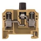 WEIDMULLER - Morsetto componibile portafusibile giallo medio, collegamento a vite, 10 mm², 10 A, 500 V, 2 collegamenti, 1 piano, TS 35, V-0, SAKS 1/35/G25.