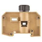 WEIDMULLER - Morsetto componibile portafusibile, collegamento a vite, giallo medio, 10 mm², 16 A, 400 V, numero di collegamenti: 2, numero di piani: 1, TS 35, V-0 SAKS 4/35.