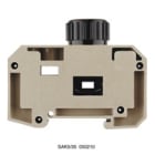 WEIDMULLER - Morsetto componibile portafusibile, collegamento a vite, beige scuro, 16 mm², 63 A, 400 V, numero di collegamenti: 2, numero di piani: 1, TS 35, V-0 SAKS 5/35 DB.