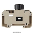WEIDMULLER - Morsetto componibile portafusibile, collegamento a vite, beige scuro, 16 mm², 63 A, 400 V, numero di collegamenti: 2, numero di piani: 1, TS 35, V-0 SAKS 5/35 DB.