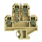 WEIDMULLER - Morsetto componibile a più piani, collegamento a vite, beige/giallo, 4 mm², 115 V, 4 collegamenti, 2 piani, TS 32, V-2, PA 66, DK 4/32 GL 100K 115VAC.