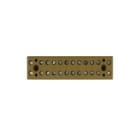 WEIDMULLER - Morsettiera unipolare e multipolare, Collegamento a vite, Giallo medio, 4 mm², 32 A, 400 V, Numero di collegamenti: 24, Numero di piani: 1