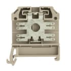 WEIDMULLER - Morsettiera passante SAK 4 SS/35, Collegamento a spina piatta 6.3/2.8 DB, Beige scuro, 2.5 mm², 20 A, 500 V, 4 collegamenti, 2 piani, TS 35, V-2, PA 66.