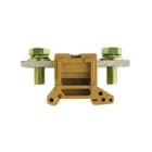WEIDMULLER - Morsettiera passante a vite giallo medio 150 mm² 309 A 1000 V, 2 collegamenti, 1 piano, TS 35 V-0 5VA KrG SAKG 46/35 II/GW.