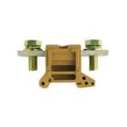WEIDMULLER - Morsettiera passante a vite giallo medio 150 mm² 309 A 1000 V, 2 collegamenti, 1 piano, TS 35 V-0 5VA KrG SAKG 46/35 II/GW.