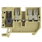 WEIDMULLER - Morsettiera passante a vite beige/giallo 4 mm² 20 A 500 V, 1 collegamento, 1 piano, TS 35 V-2 PA 66 100 ° AST 5/35 SF 6.3/2.8.