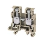 WEIDMULLER - Morsettiera passante beige/giallo, collegamento a vite, 2.5 mm², 24 A, 250 V, 2 collegamenti, 1 piano, TS 15, V-0, PA 66, 130°C AKZ 2.5.