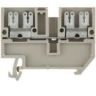 WEIDMULLER - Morsettiera passante collegamento a spina piatta beige scuro 2.5 mm² 20 A 500 V numero di collegamenti 4 numero di piani 1 TS 35 V-0 Wemid AST 1/35 6.3/2.8 DB.