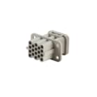 WEIDMULLER - Inserto di contatto femmina per connettori a innesto industriali HDC HQ 17 FC, 250V, 10A, 17 poli, collegamento a crimpare, dimensione HQ.