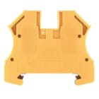 WEIDMULLER - Morsetto PE, collegamento a vite, verde/giallo, 6 mm², 800 V, 2 collegamenti, 1 piano, TS 35, V-0, Wemid, WPE 6. 1010200000
