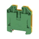 WEIDMULLER - Morsetto PE, collegamento a vite, verde/giallo, 16 mm², 1000 V, 2 collegamenti, 1 piano, TS 35, V-0, Wemid, WPE 16.