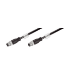 WEIDMULLER - Cavo Ethernet per installazioni ferroviarie confezionato, Codificato D M12 - pin diritto IP67, Numero di poli: IE-C5DB4RE0030MCSMCS-E.