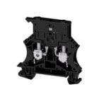 WEIDMULLER - Morsetto componibile portafusibile nero 6 mm² 6.3 A 500 V TS 35 V-0 Wemid, Collegamento a vite, Numero di collegamenti: 2, Numero di piani: 1, WSI 6 SW.