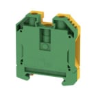 WEIDMULLER - Morsetto PE a vite, verde/giallo, 35 mm², 800 V, 2 collegamenti, TS 35, V-0, Wemid, WPE 35/IKSC. 1012600000