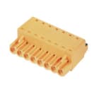 WEIDMULLER - Connettori per circuito stampato, 320V, 24A, Passo 5.08mm, 3.31mm², 8 poli, PUSH IN con attuatore, BLF 5.08HC/08/180 SN OR BX.