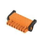 WEIDMULLER - Connettori per circuito stampato 320V 24A Passo 5.08mm² 3.31mm² 8 poli PUSH IN attuatore Box BLF 5.08HC/08/180LR SN OR BX. 1014440000